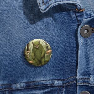 Mossy Mushroom Forest Cryptid Pin Button
